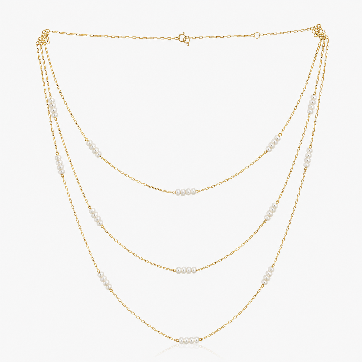 Layered Pearl Necklace