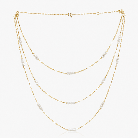 Layered Pearl Necklace