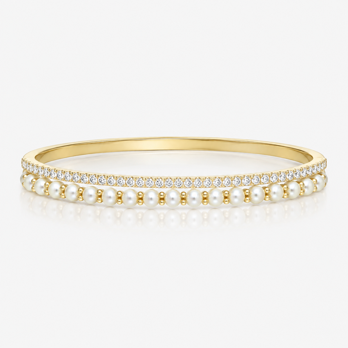 Diamond & Pearl Bangle