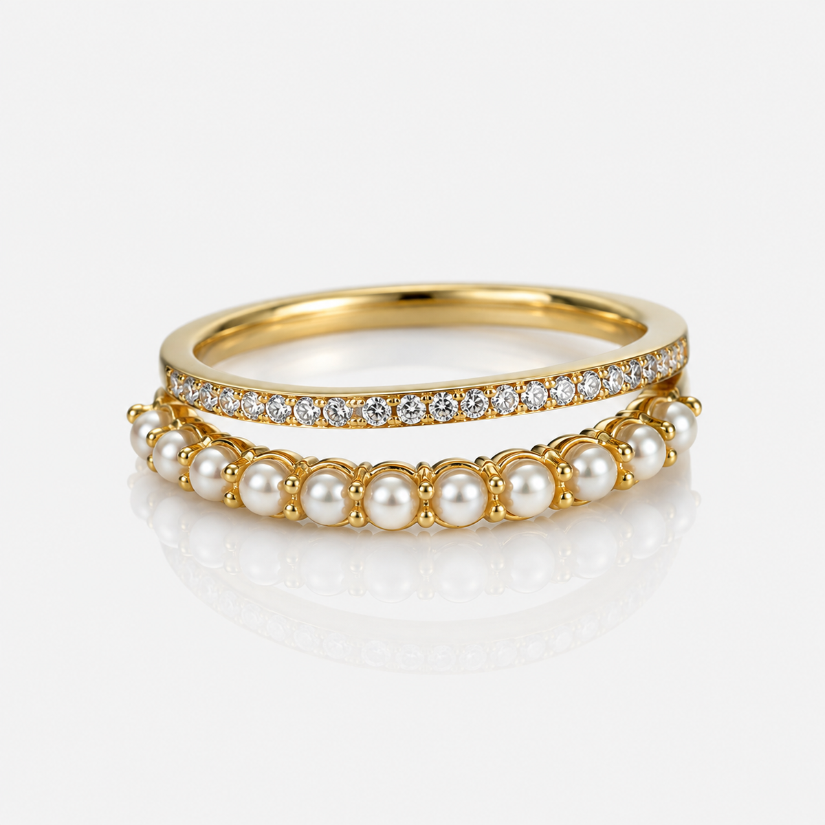 Diamond & Pearl Ring