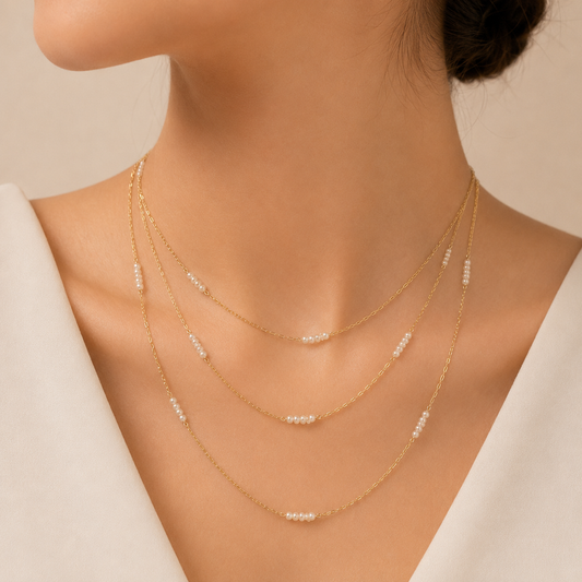 Layered Pearl Necklace