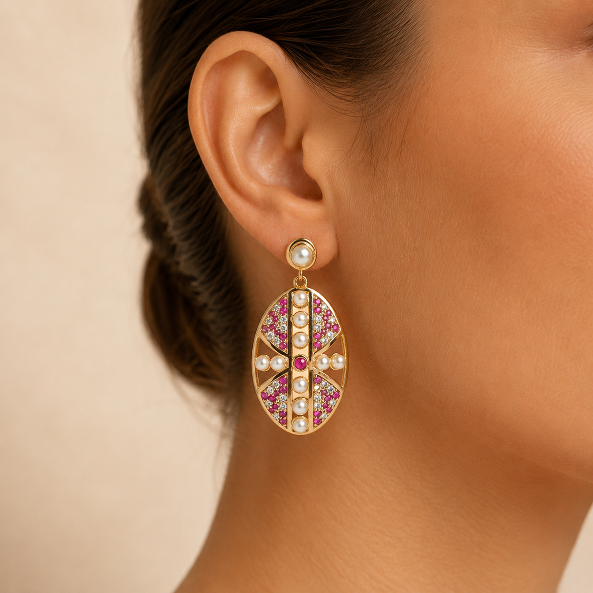 Dhai Ruby Earrings