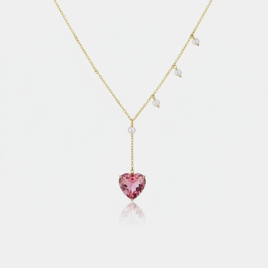 "Nabdh" Pink Necklace