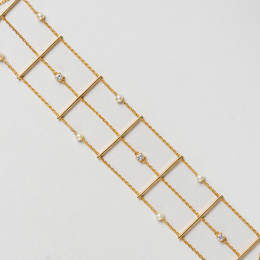 Pearl Diamond Bracelet